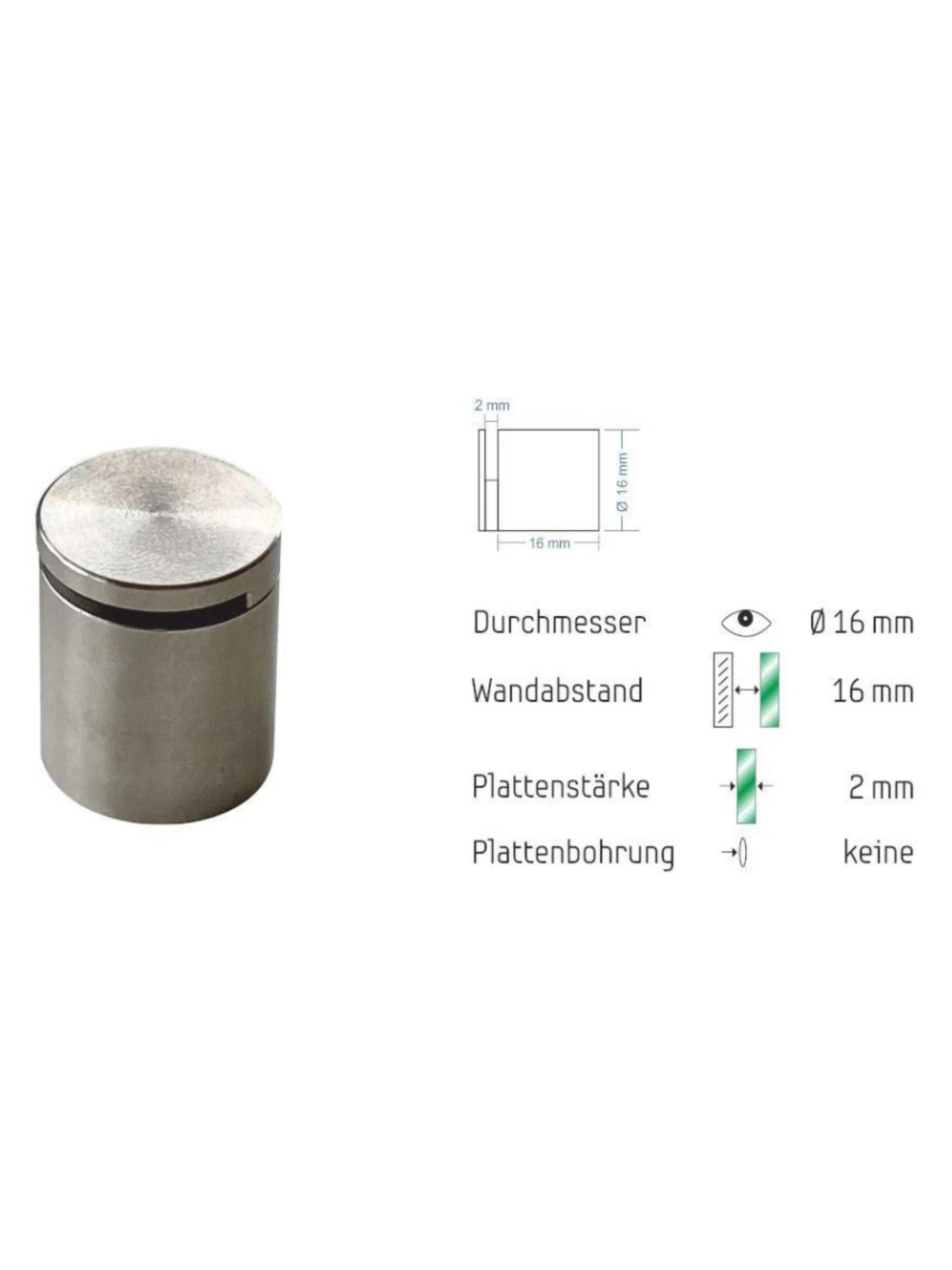 Abstandshalter Edelstahl